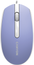 Мишка Canyon M-10, с кабел, 1000 dpi, подходяща за лява ръка, лилав цвят снимка 1