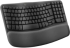 Клавиатура Logitech Wave Keys, Безжична, QWERTY, 2.4 GHz, Ергономичен дизайн:, Черен снимка 2