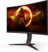Монитор AOC CQ27G2S-BK, 27" 2560x1440, 250 nits, 165Hz, 4ms, HDMI, DP, VESA снимка 2