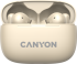 Слушалки Canyon OnGo 10 ANC TW, Микрофон, In-Ear, Bluetooth 5.3, USB-C, Бежов снимка 2