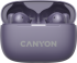 Слушалки Canyon OnGo 10 ANC TW, Микрофон, In-Ear, Bluetooth 5.3, USB-C, Лилав снимка 2