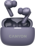 Слушалки Canyon OnGo 10 ANC TW, Микрофон, In-Ear, Bluetooth 5.3, USB-C, Лилав снимка 1