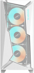 Кутия GIGABYTE C301 V2, Mid Tower, ATX, E-ATX, Micro ATX, Mini ITX, Type C, LED Control, Бял снимка 3