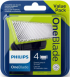 Philips OneBlade QP240 резервно ножче, комплект от 4 части снимка 2