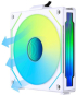 Вентилатор Lian-Li UNI SL-INF Reverse Blade, 120 мм, ARGB PWM, Бял снимка 3