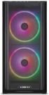 Кутия Lian-Li LANCOOL 216, RGB, Mid-Tower, Tempered Glass, Черна снимка 2