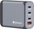 Принадлежност за смартфон Verbatim GNC-100 GaN Charger 4 Port 100W USB A-C (EU-UK-US) снимка 1