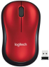Мишка Logitech Mouse M185 - Red снимка 1