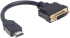 HDMI към DVI-D адаптер с кабел, 20 см, черен снимка 3