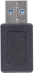 USB 3.1 конвертор-адаптер, USB-A мъжки към USB-C женски, черен снимка 6