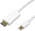 Свързващ кабел Mini DisplayPort към HDMI, мъжки-мъжки, бял, 2 метра снимка 1