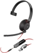 Слушалки HP Poly Blackwire 5210 Monaural USB-C Headset +3.5mm Plug +USB-C-A Adapter, Черни снимка 1