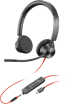Слушалки HP Poly Blackwire 3325 Stereo USB-C Headset +3.5mm Plug +USB-C-A Adapter, Черни снимка 1
