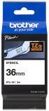 Касета за етикетен принтер BROTHER STE161 tape 36mm STENCIL TAPE снимка 1
