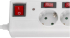 Контакт Разклонител с 6 гнезда и превключватели, 1.5 м захранващ кабел, бял снимка 2