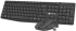 Клавиатура Natec Set 2 in 1 Keyboard Black Squid + Mouse Wireless US Layout, Черна снимка 1
