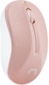 Мишка Natec Toucan, безжична wireless, оптичен сензор, 1600dpi, бял/розов цвят снимка 1