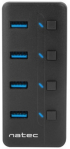 USB Хъб Natec USB 3.0 Hub Mantis 2 4-Port On-Off With AC Adapter снимка 2