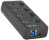 USB Хъб Natec USB 3.0 Hub Mantis 2 4-Port On-Off With AC Adapter снимка 3