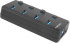 USB Хъб Natec USB 3.0 Hub Mantis 2 4-Port On-Off With AC Adapter снимка 4