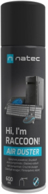 Почистващ продукт Natec Compressed Air Duster Racoon 600 ml снимка 1