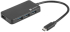 USB Хъб Natec usb 3.0 hub silkworm 4-ports black usb-c снимка 2