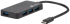 USB Хъб Natec usb 3.0 hub silkworm 4-ports black usb-c снимка 5