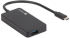 USB Хъб Natec usb 3.0 hub silkworm 4-ports black usb-c снимка 6