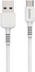 Кабел/адаптер HAMA Eco, USB Type-A към USB Type -C, 1 м, 480 Mbps, Бял снимка 3