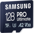 amsung PRO Ultimate, 128GB, 130 - 200 MB/s, MicroSD, U3, V30 + USB адаптер снимка 3