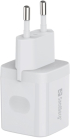 Принадлежност за смартфон SANDBERG SNB-441-42 :: Адаптор зарядно, USB-C, Charger, 20W, бял снимка 4