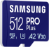 Карта памет Samsung PRO Plus, microSDXC, UHS-I, 512GB, Адаптер снимка 1