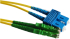 Оптична пач корда E2000/APC-SC/UPC, дуплекс, сингъл мод OS2, 3 мм, 1 метър снимка 2
