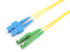 Оптична пач корда E2000/APC-SC/UPC, дуплекс, сингъл мод OS2, 3 мм, 1 метър снимка 1