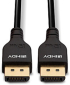 LINDY LNY-36460 :: Кабел DisplayPort 1.4, M-M, 8K-60Hz, Slim, тънък, Gold, черен, 0.5 м снимка 4
