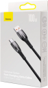 Кабел Baseus Glimmer Series USB-A - USB-C 100W 480Mbps 2м CADH000501 - черен снимка 4