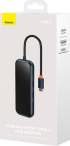 USB Хъб Baseus AcmeJoy WKJZ010013 4-портов USB-C към 3xUSB 3.0 + USB-C PD - тъмносив снимка 9