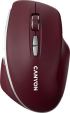Мишка Геймърска CANYON MW-21, 2.4 GHz Wireless, DPI 800-1200-1600 червена снимка 1