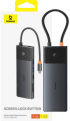 USB Хъб Baseus Metal Gleam Series II 11-в-1 USB Type C към HDMI, DisplayPorts, USB-A, USB-C снимка 3