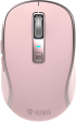 Мишка Yenkee YMS 2085PK, безжична, 2400 dpi, USB, 6 бутона, Li-Polymer, розова снимка 1