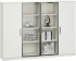 Шкаф RFG Monaco, 2000 х 400 х 1500 mm, ПДЧ, бял снимка 1