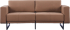 Продукт Диван RFG Toledo, триместен, екокожа, метална основа, кафяв снимка 2