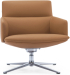 Офис стол Кресло RFG Ray, екокожа, основа хром, кафяво снимка 2
