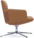 Офис стол Кресло RFG Ray, екокожа, основа хром, кафяво снимка 5