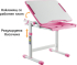 Ергономичен чин и стол RFG Ergo Tech B207, ученически, розов цвят снимка 2