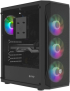 Кутия Fury Gaming Shobo SH4F RGB, Micro ATX, Mid Tower, 2x 3.5", 2x USB 3.0, Черен снимка 2
