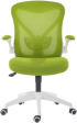 Офис стол RFG Jolly White W, дамаска и меш, Tilt механизъм, до 120 kg, зелен снимка 2