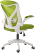 Офис стол RFG Jolly White W, дамаска и меш, Tilt механизъм, до 120 kg, зелен снимка 4