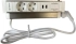 Контакт Модул за бюро с 2 контакта, 2 USB и 2 RJ45 порта, бял снимка 1