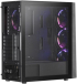 Кутия ADATA LANDER 500, ATX, M-ATX, ITX, 2x USB 3.2, 3мм закалено стъкло, Черен снимка 3